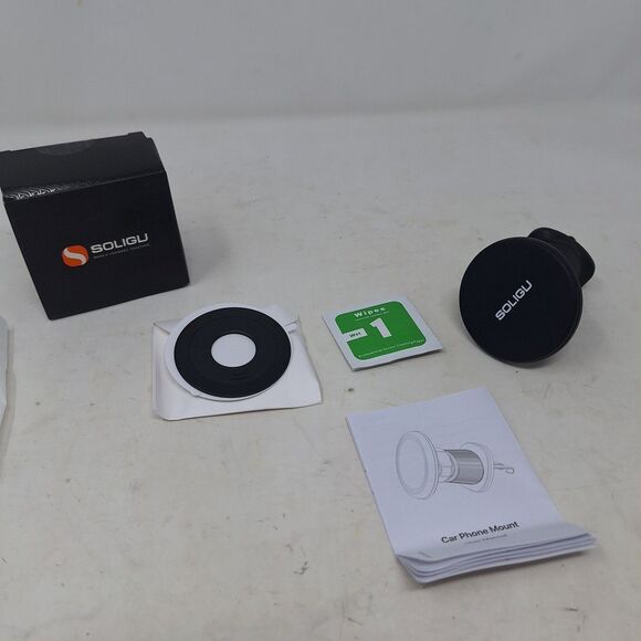 Soligu Universal Magnetic Phone Holder Cradle Car Mount Adjustable Magnetic - Picture 3 of 7